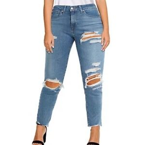 Levi's 721 High-Rise Skinny Distressed Jeans NWT